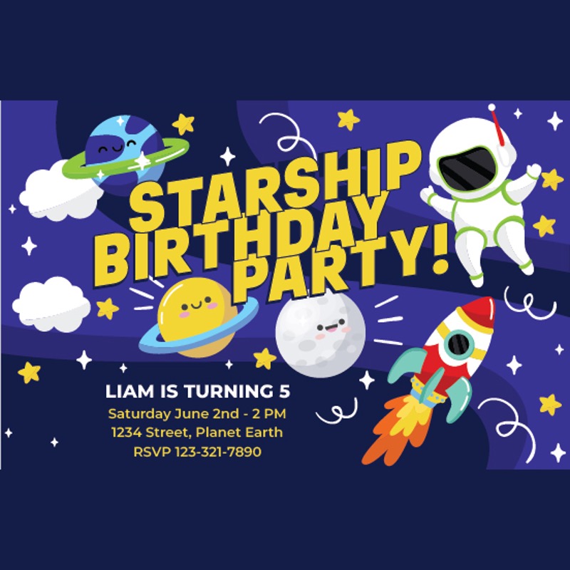 Party Theme Designer Pack: Space - Afrikaans/English