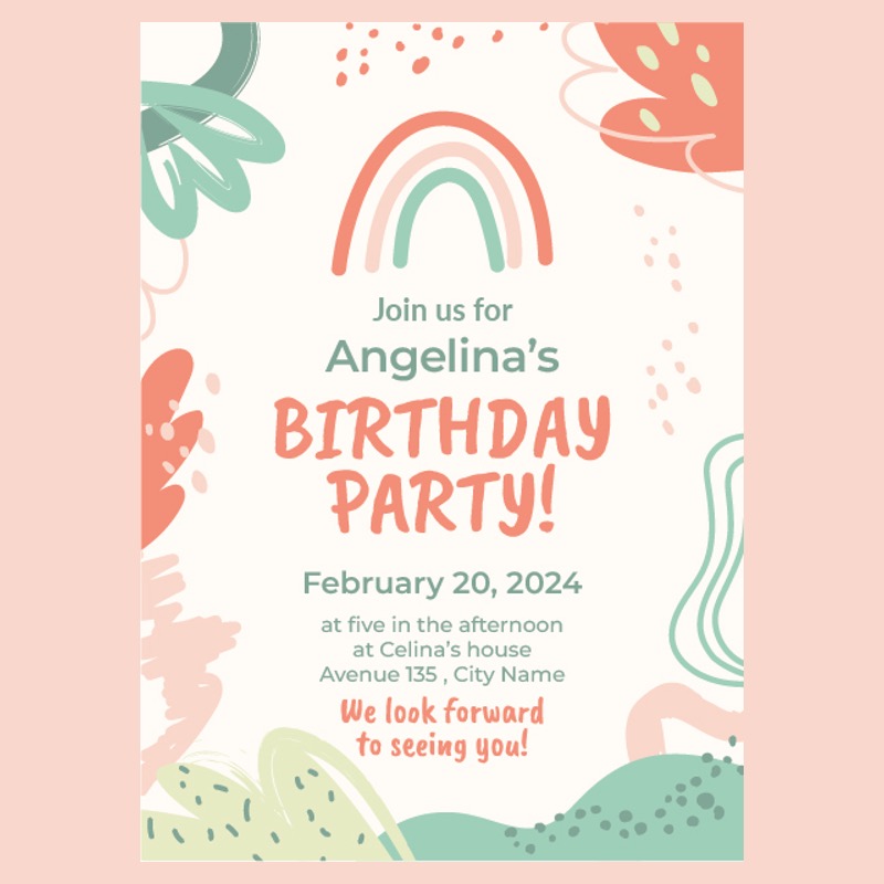 Party Theme Designer Pack: Rainbows - Afrikaans/English