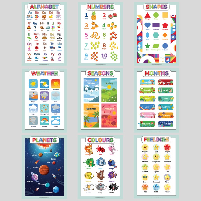Individual Educational Poster Set - Afrikaans/English - Image 5