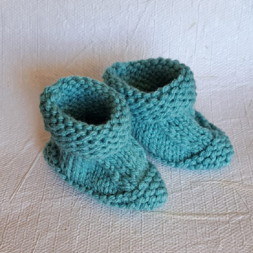 Knitted Newborn Baby Socks - Image 2