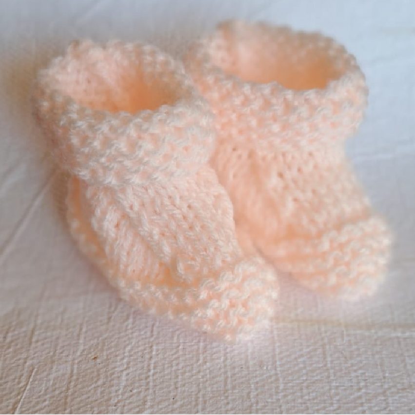 Knitted Newborn Baby Socks - Image 3
